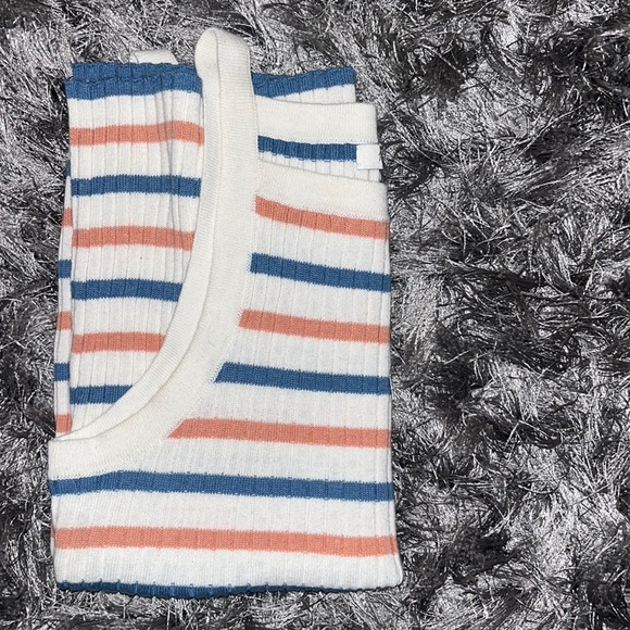 Madewell Striped Razor Back Tank - Picture 3 of 3